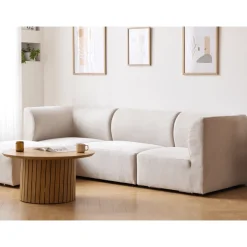 Nimara Emilia modulsofa i beige 3 moduler højre- og venstrevendt chaiselong L: 243 X D: 158 X H: 72 cm* Sofaer