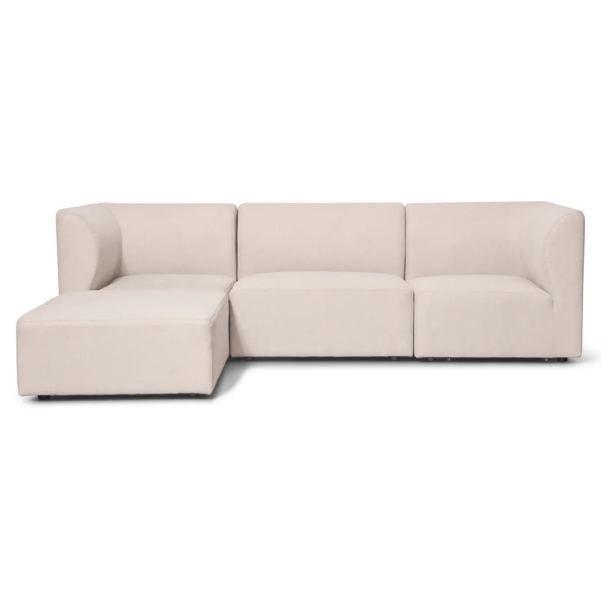 Nimara Emilia modulsofa i beige 3 moduler højre- og venstrevendt chaiselong L: 243 X D: 158 X H: 72 cm* Sofaer