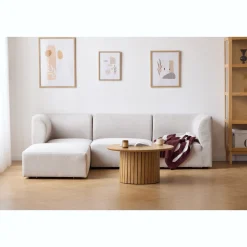 Nimara Emilia modulsofa i beige 3 moduler højre- og venstrevendt chaiselong L: 243 X D: 158 X H: 72 cm* Sofaer