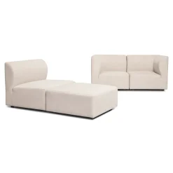 Nimara Emilia modulsofa i beige 3 moduler højre- og venstrevendt chaiselong L: 243 X D: 158 X H: 72 cm* Sofaer