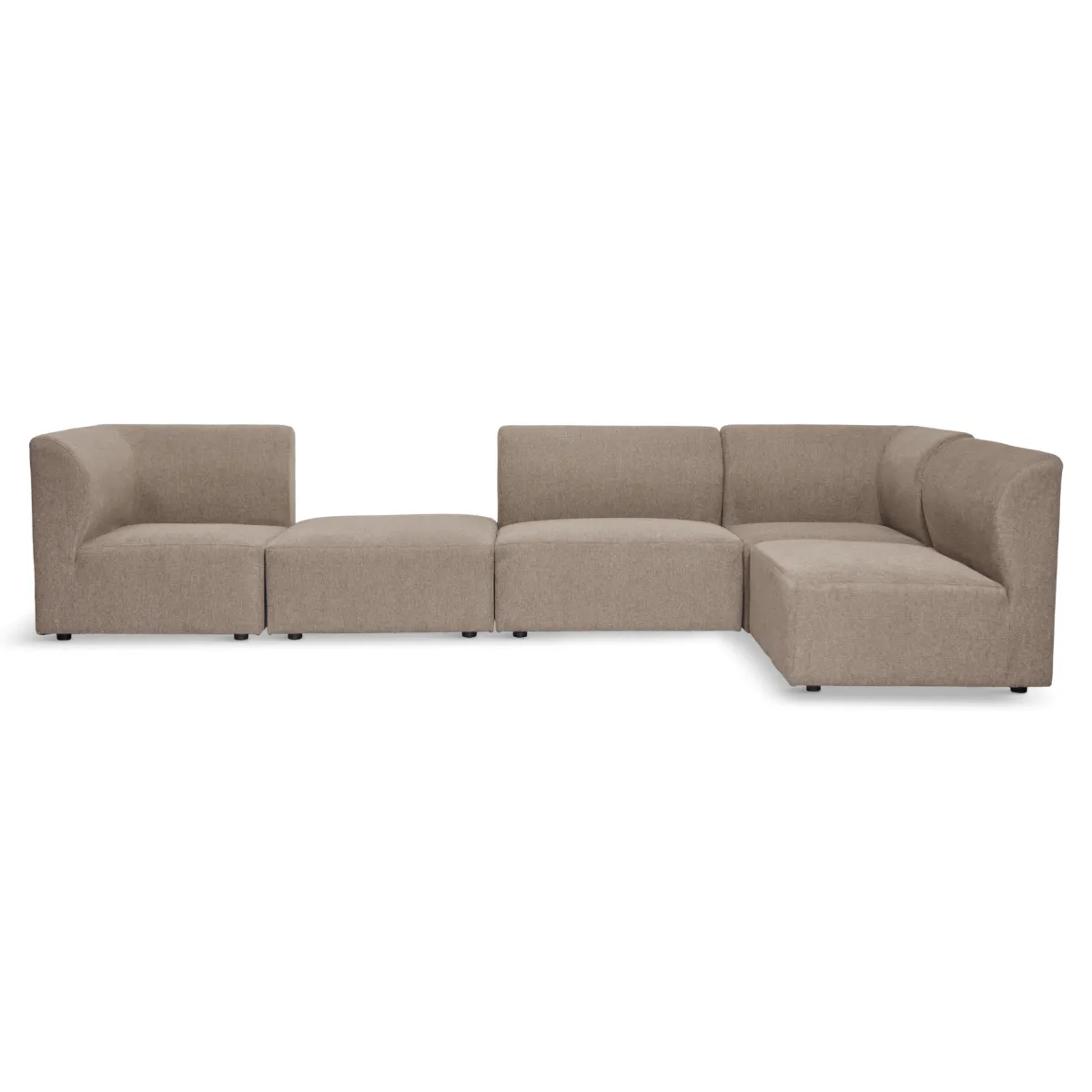 Nimara Emilia modulsofa i sand 4 moduler med højre- og venstrevendt chaiselong L: 328 X D: 158 X H: 72 cm* Sofaer