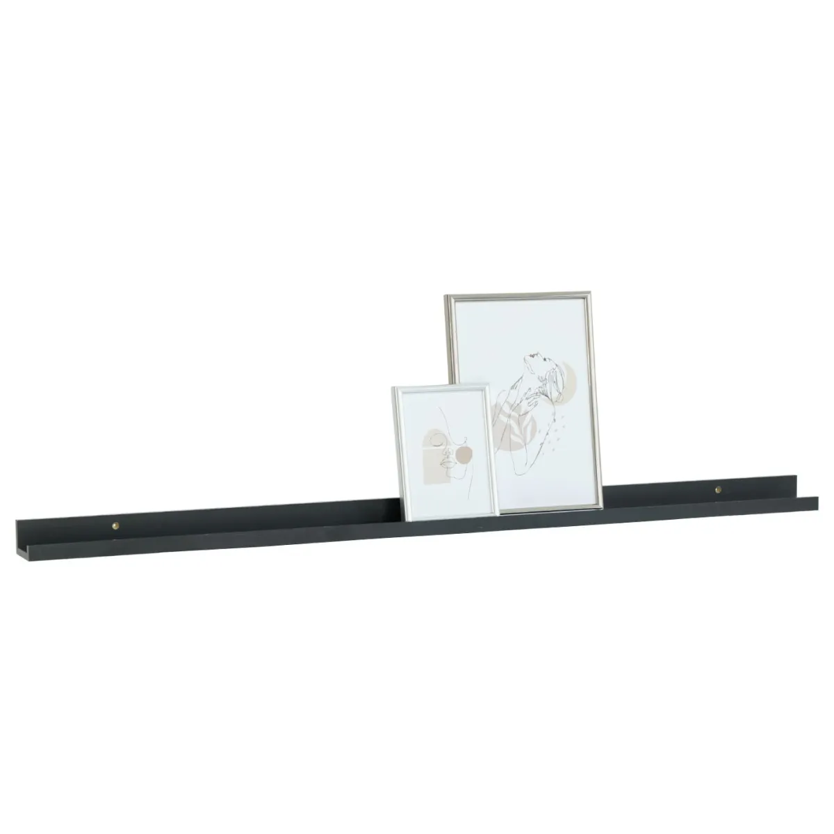 Nimara Emmie billedhylde sort 115x7 cm* Hylder|Opbevaring Til Stuen