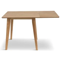 Nimara Ezra - Eg klap ud spisebord med tillægsplader i lakeret egefiner - 80/120 x 80 cm* Spiseborde