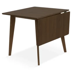 Nimara Ezra - Røget Eg klap ud spisebord med tillægsplader i lakeret egefiner - 80/120 x 80 cm* Spiseborde