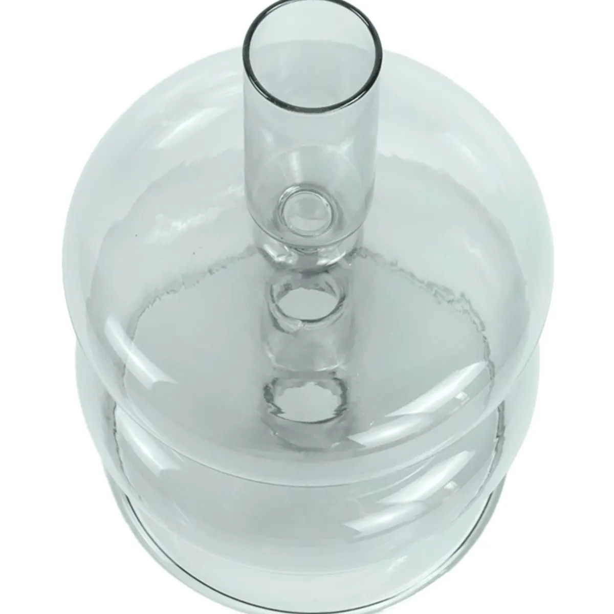 Nimara Fairy glas lysestage grå 15 cm* Lysestager
