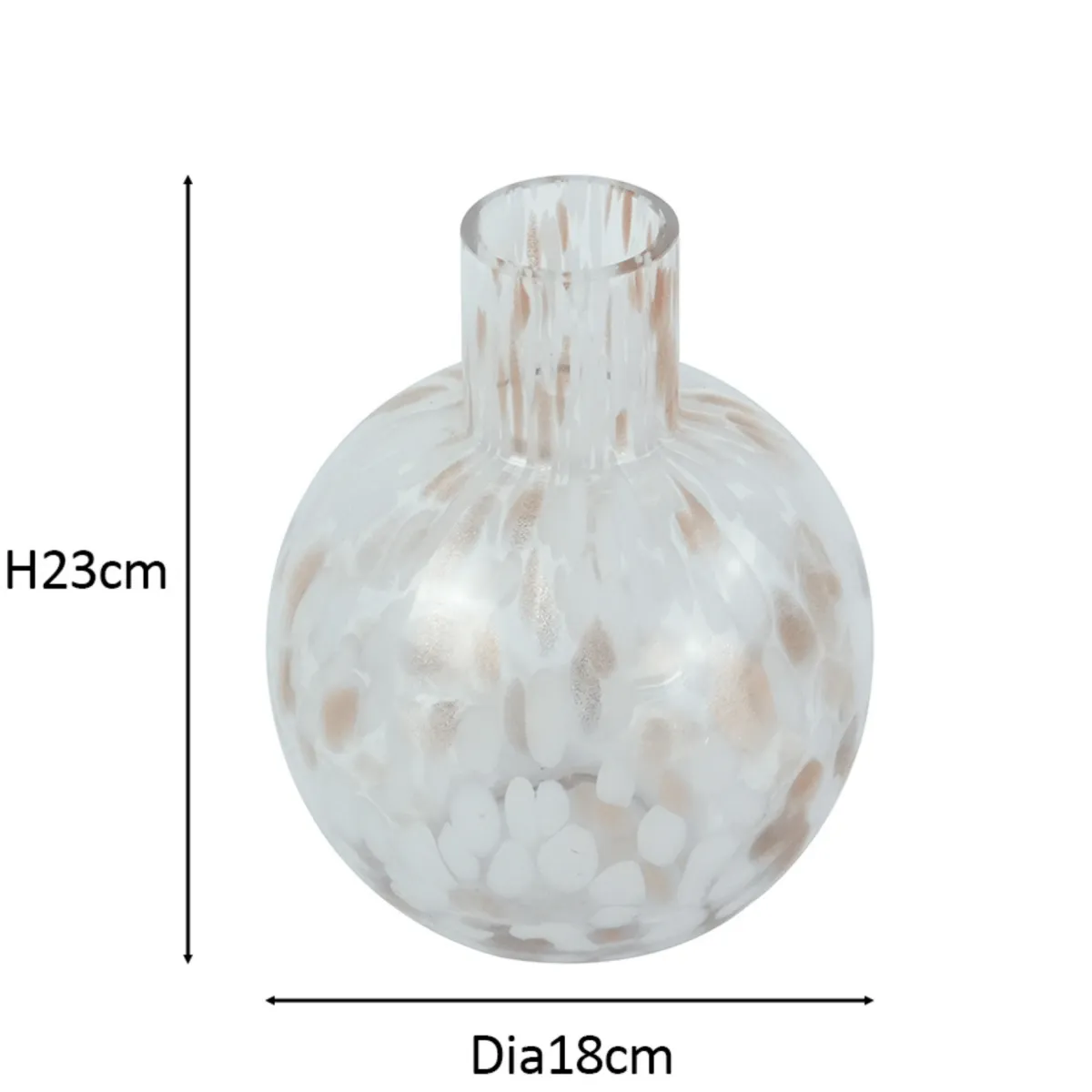 Nimara Fanny glasvase hvid 23 cm* Vaser