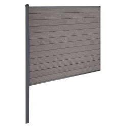 Nimara Finley komposithegn midtermodul - H: 180 x L: 185 cm - Brun* Komposithegn - H: 180 X L: 185 Cm|Komposithegn - Brun