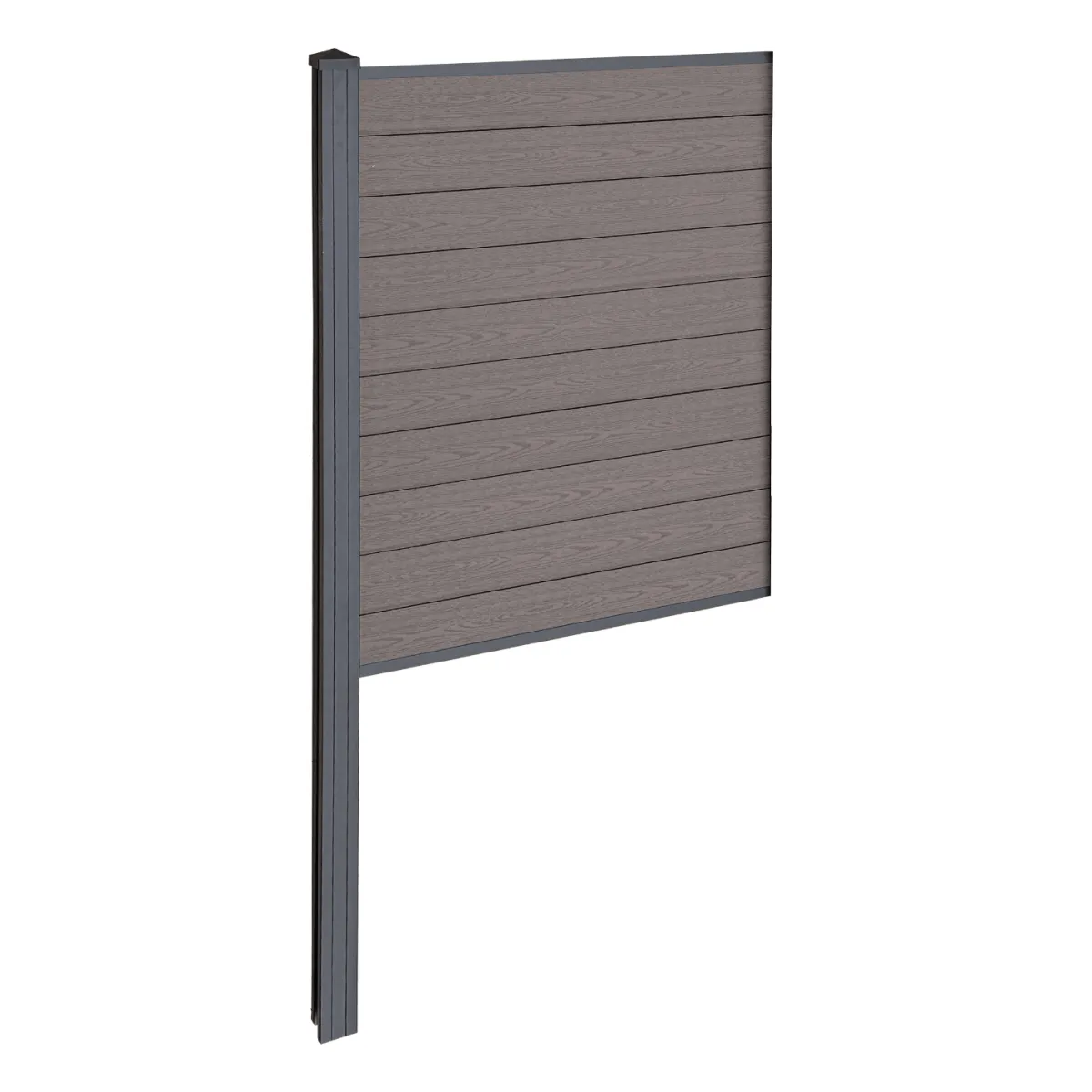 Nimara Finley komposithegn midtermodul - H: 150 x L: 95 cm - Brun* Komposithegn - Brun|Alle Komposithegn