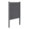 Nimara Finley komposithegn startmodul - H: 180 x L: 95 cm - Antracitgrå/sort* Komposithegn - Antracitgrå/Sort|Komposithegn - H: 180 X L: 95 Cm