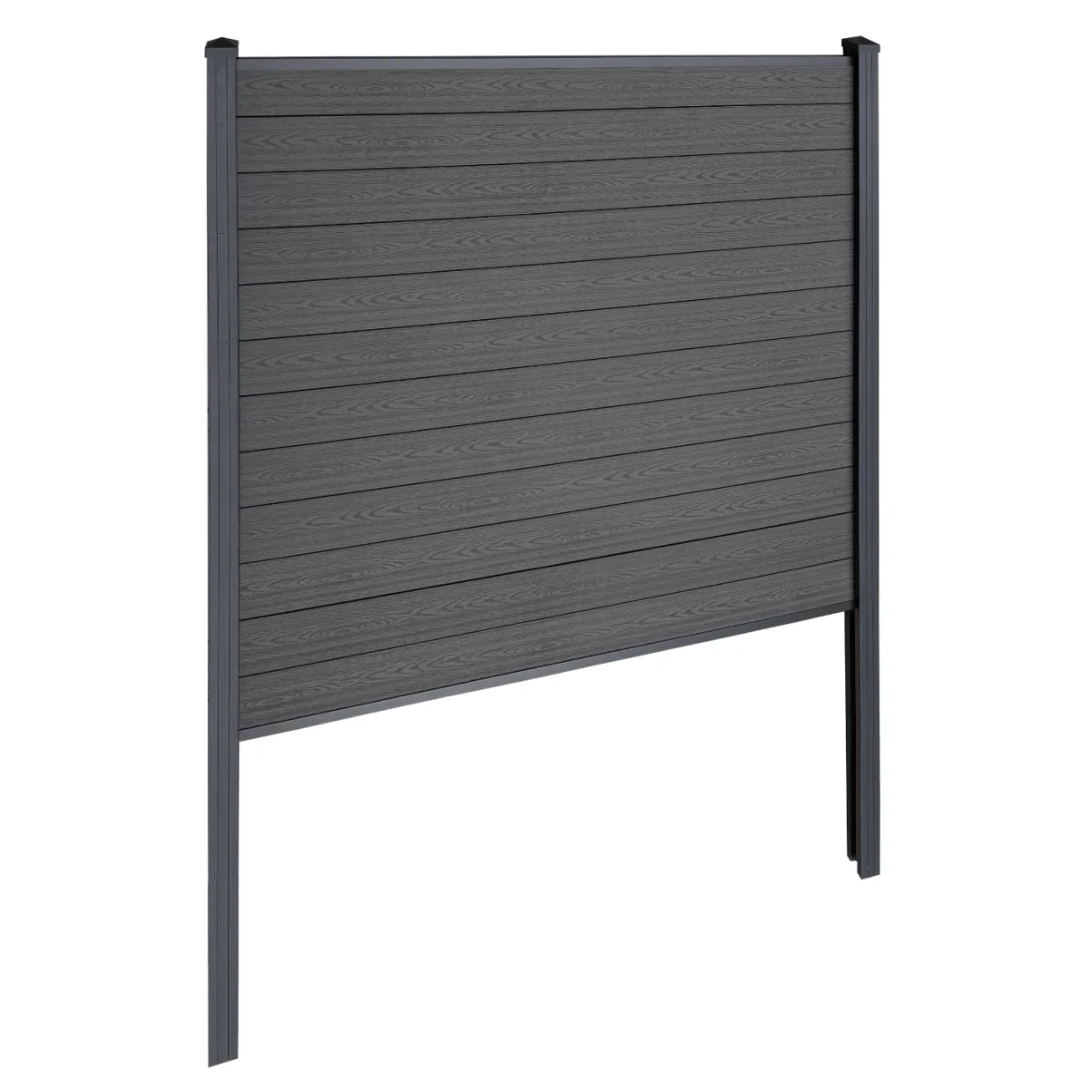 Nimara Finley komposithegn startmodul - H: 180 x L: 185 cm - Antracitgrå/sort* Komposithegn - Antracitgrå/Sort|Komposithegn - H: 180 X L: 185 Cm