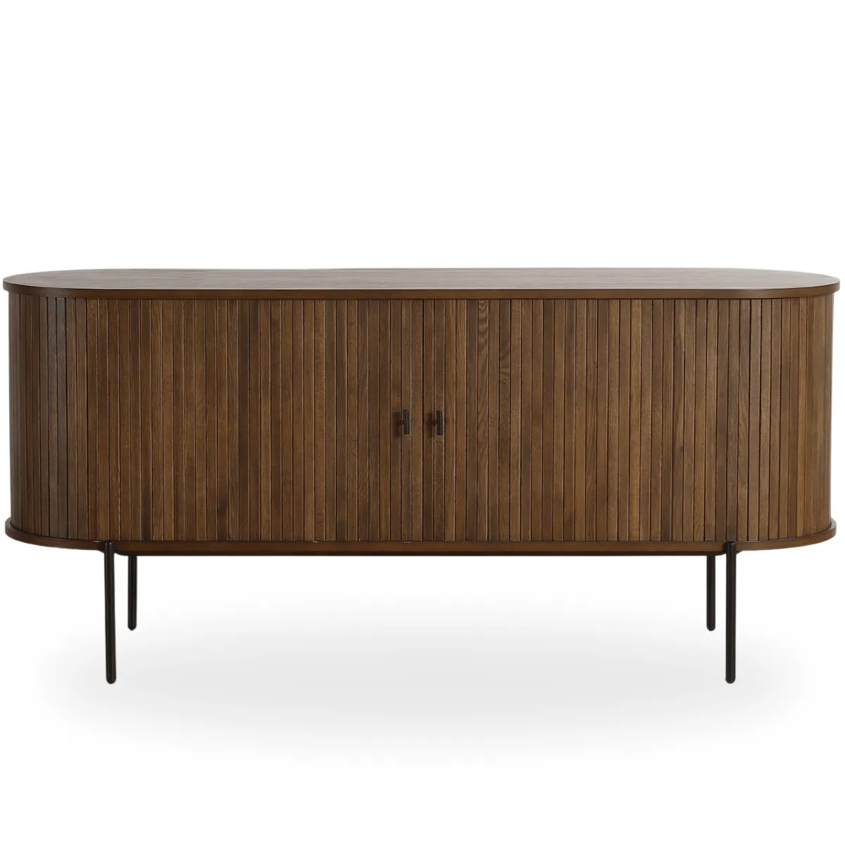 Nimara Florence jalousi skab med lameller i røget eg 160x45x75 cm* Kommoder & Skænke|Kommoder & Skænke