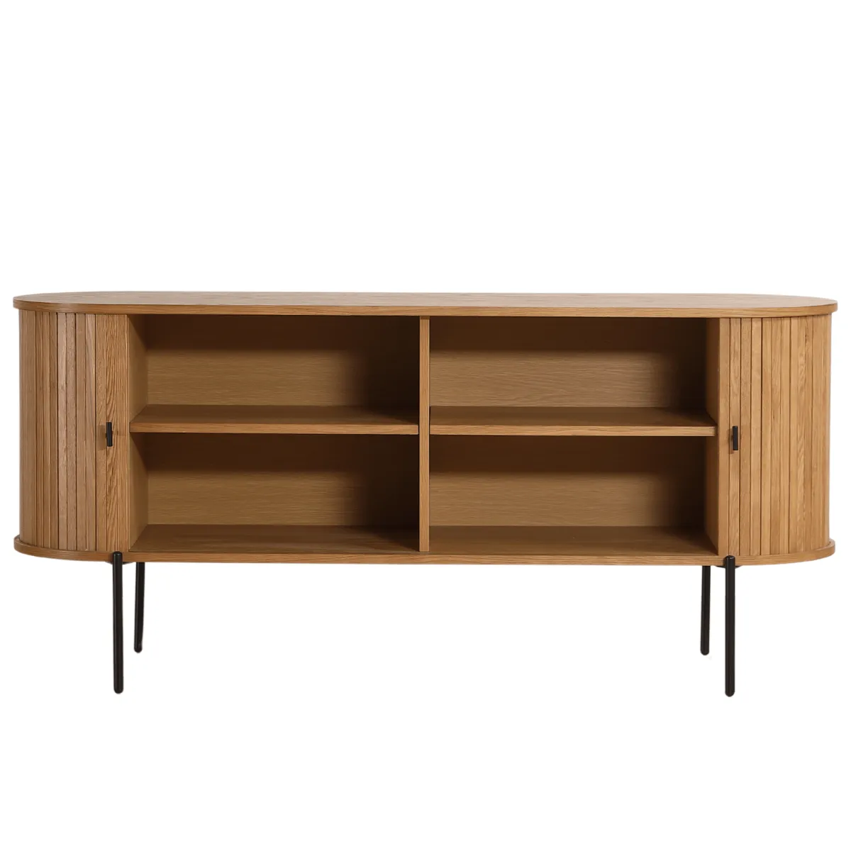 Nimara Florence jalousi skab med lameller i eg 160x45x75 cm* Kommoder & Skænke|Kommoder & Skænke