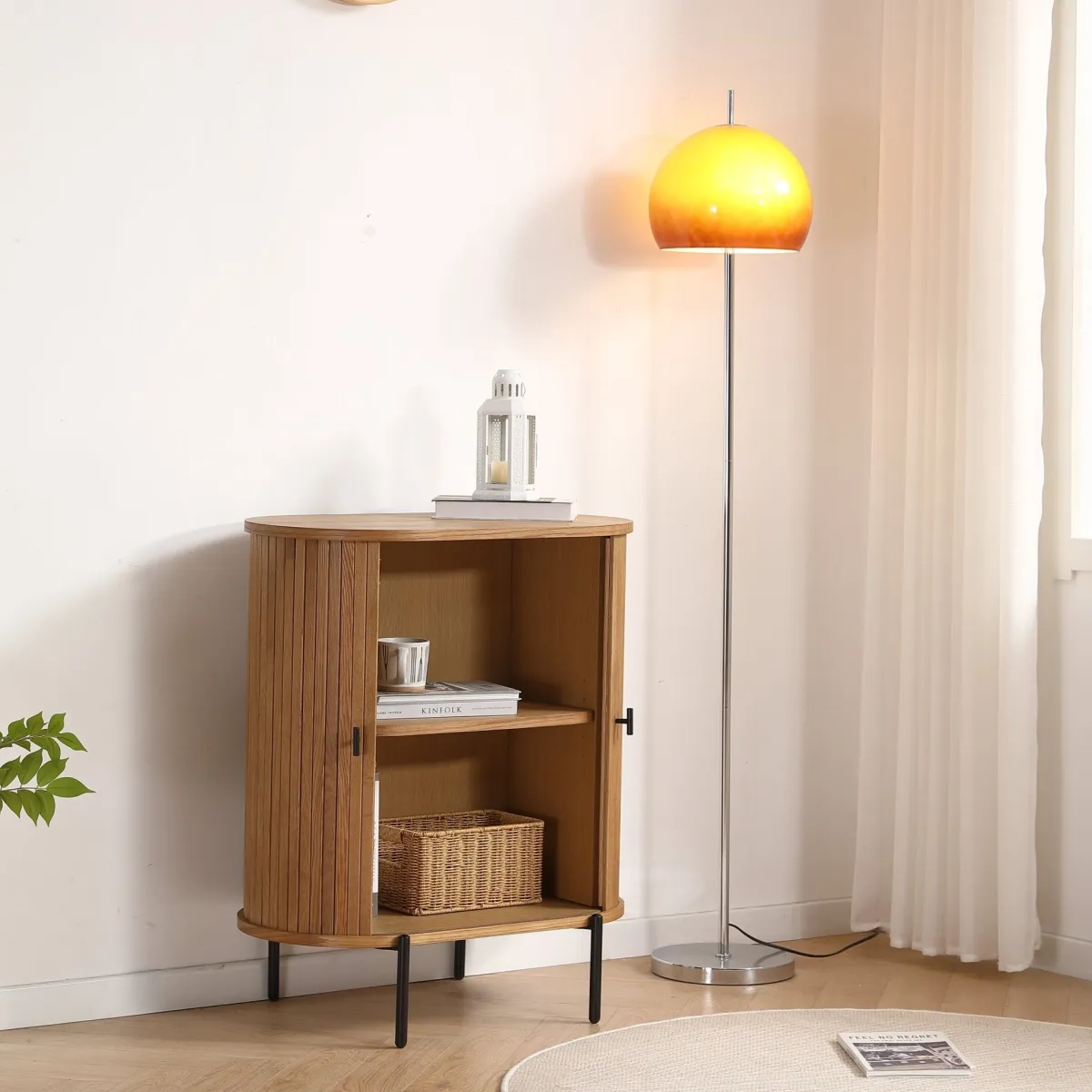 Nimara Florence jalousi skab med lameller i eg 70x40x85 cm* Kommoder & Skænke|Opbevaring Til Stuen