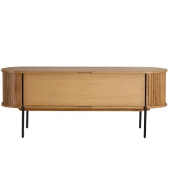 Nimara Florence jalousi tv-bord med lameller i eg 138x40x55 cm* Kommoder & Skænke|Tv Borde