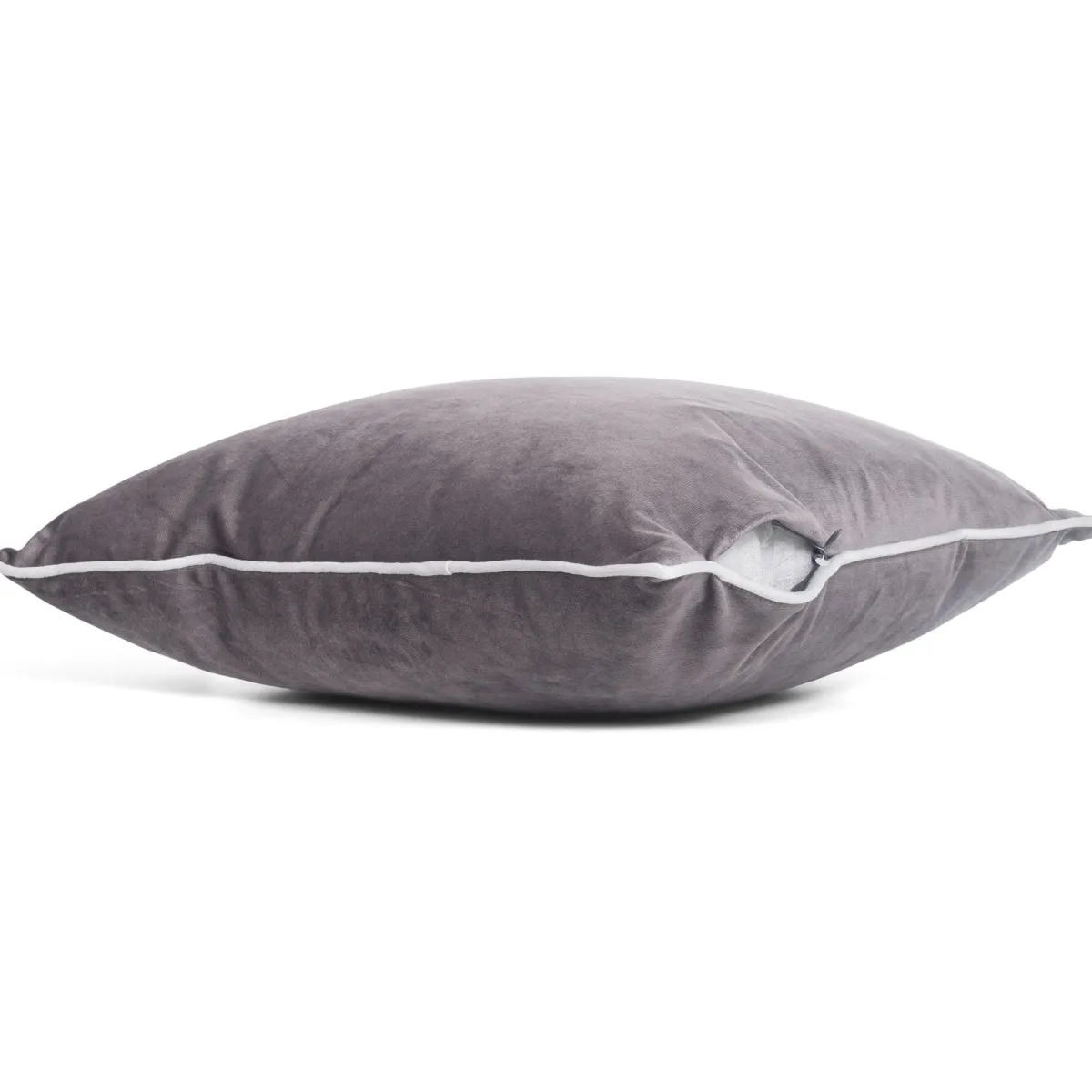 Nimara Gabi pyntepude - Grå velour 45x45 cm* Puder|Puder