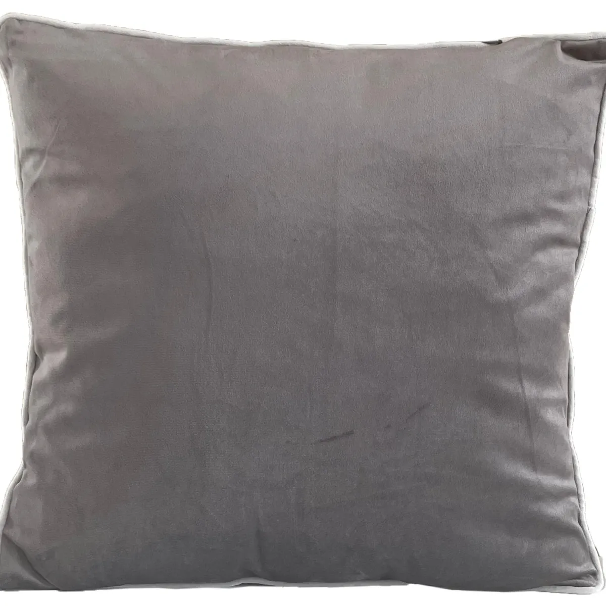 Nimara Gabi pyntepude - Grå velour 45x45 cm* Puder|Puder