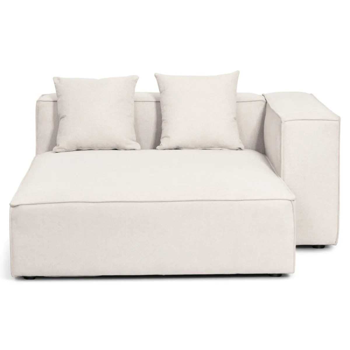Nimara Hailey - Højrevendt chaiselong modulsofa i beige med 2 moduler L: 294 X D: 148 X H: 65 cm* Sofaer
