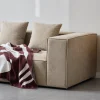 Nimara Hailey - Højrevendt chaiselong modulsofa med puf i sand L: 415 X D: 172 X H: 65 cm* Sofaer