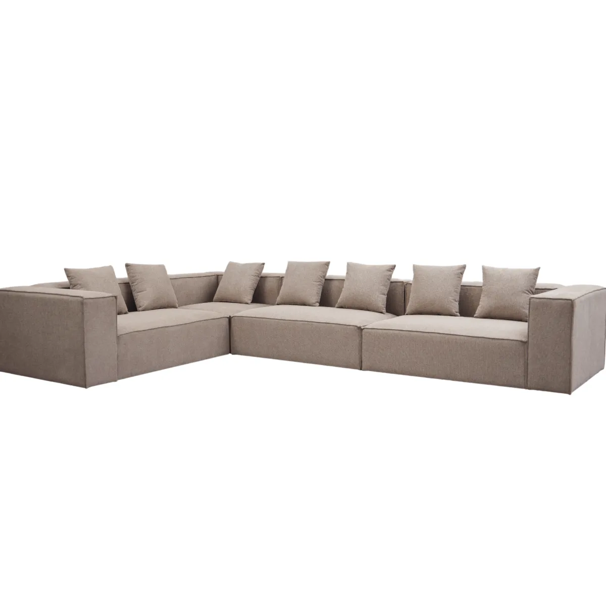 Nimara Hailey - Hjørnesofa modulsofa i sand med 4 moduler (Opstilling 1) L: 368 X D: 247 X H: 65 cm* Sofaer