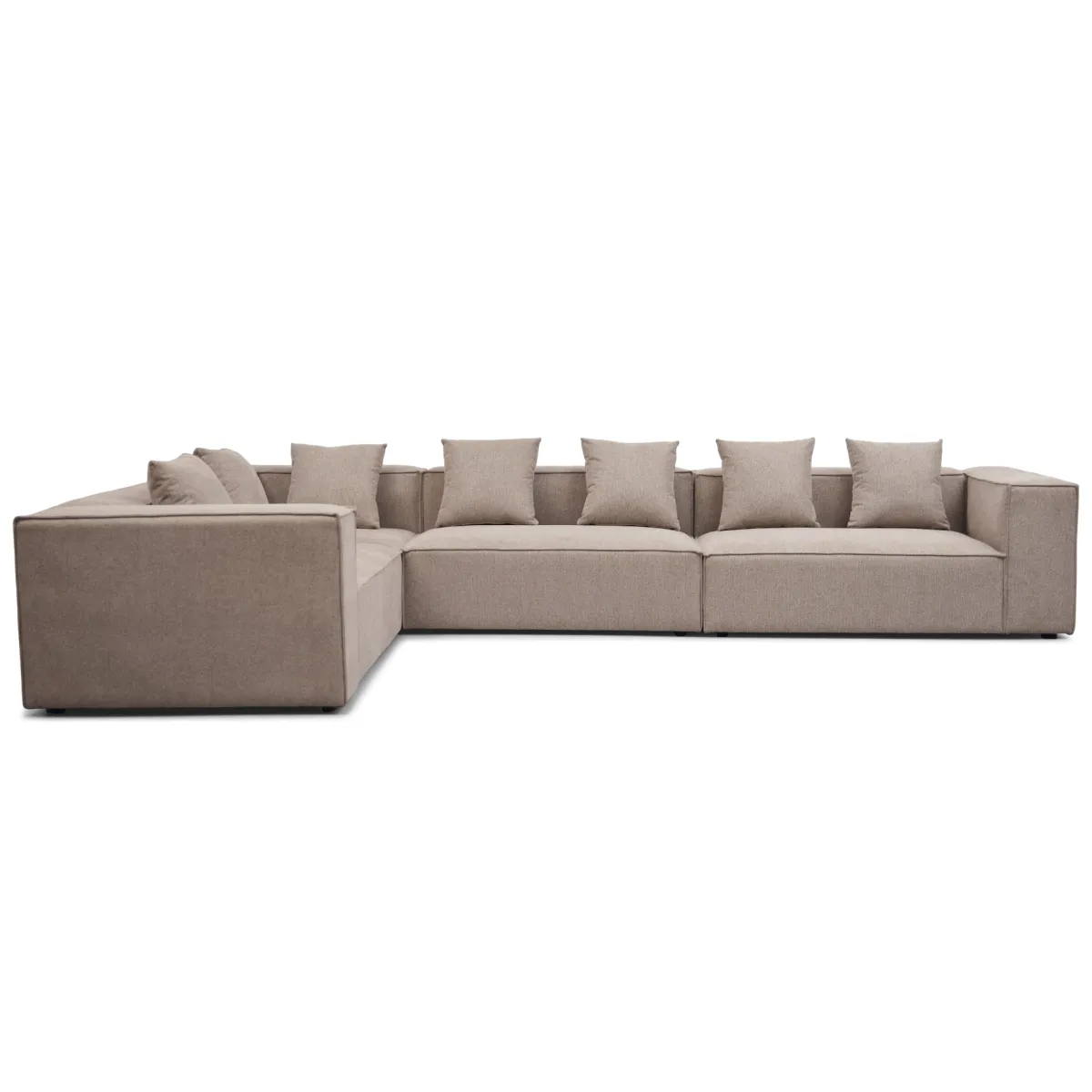 Nimara Hailey - Hjørnesofa modulsofa i sand med 4 moduler (Opstilling 1) L: 368 X D: 247 X H: 65 cm* Sofaer