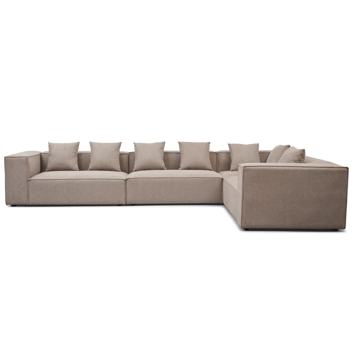 Nimara Hailey - Hjørnesofa modulsofa i sand med 4 moduler (Opstilling 2) L: 368 X D: 247 X H: 65 Cm* Sofaer