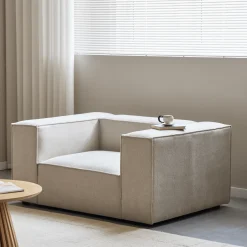 Nimara Hailey lænestol i beige L: 136 X D: 100 X H: 64 Cm* Sofaer|Lænestole