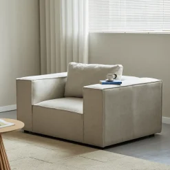 Nimara Hailey lænestol i beige L: 136 X D: 100 X H: 64 Cm* Sofaer|Lænestole