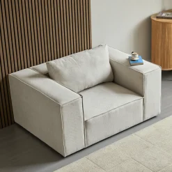 Nimara Hailey lænestol i beige L: 136 X D: 100 X H: 64 Cm* Sofaer|Lænestole