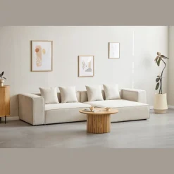 Nimara Hailey modul med halvt ryglæne højrevendt i beige L: 148 x D: 100 x H: 65 cm* Sofaer