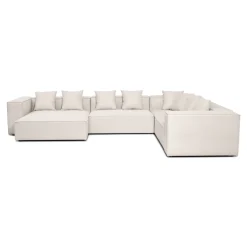 Nimara Hailey - U-sofa modulsofa i beige med 4 moduler - Venstrevendt chaiselong L: 368 X D: 247 X H: 65 cm* Sofaer