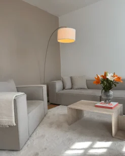 Nimara Hailey - U-sofa modulsofa i beige med 4 moduler - Venstrevendt chaiselong L: 368 X D: 247 X H: 65 cm* Sofaer