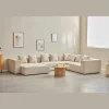 Nimara Hailey - U-sofa modulsofa i beige med 4 moduler - Højrevendt chaiselong L: 368 X D: 247 X H: 65 cm* Sofaer