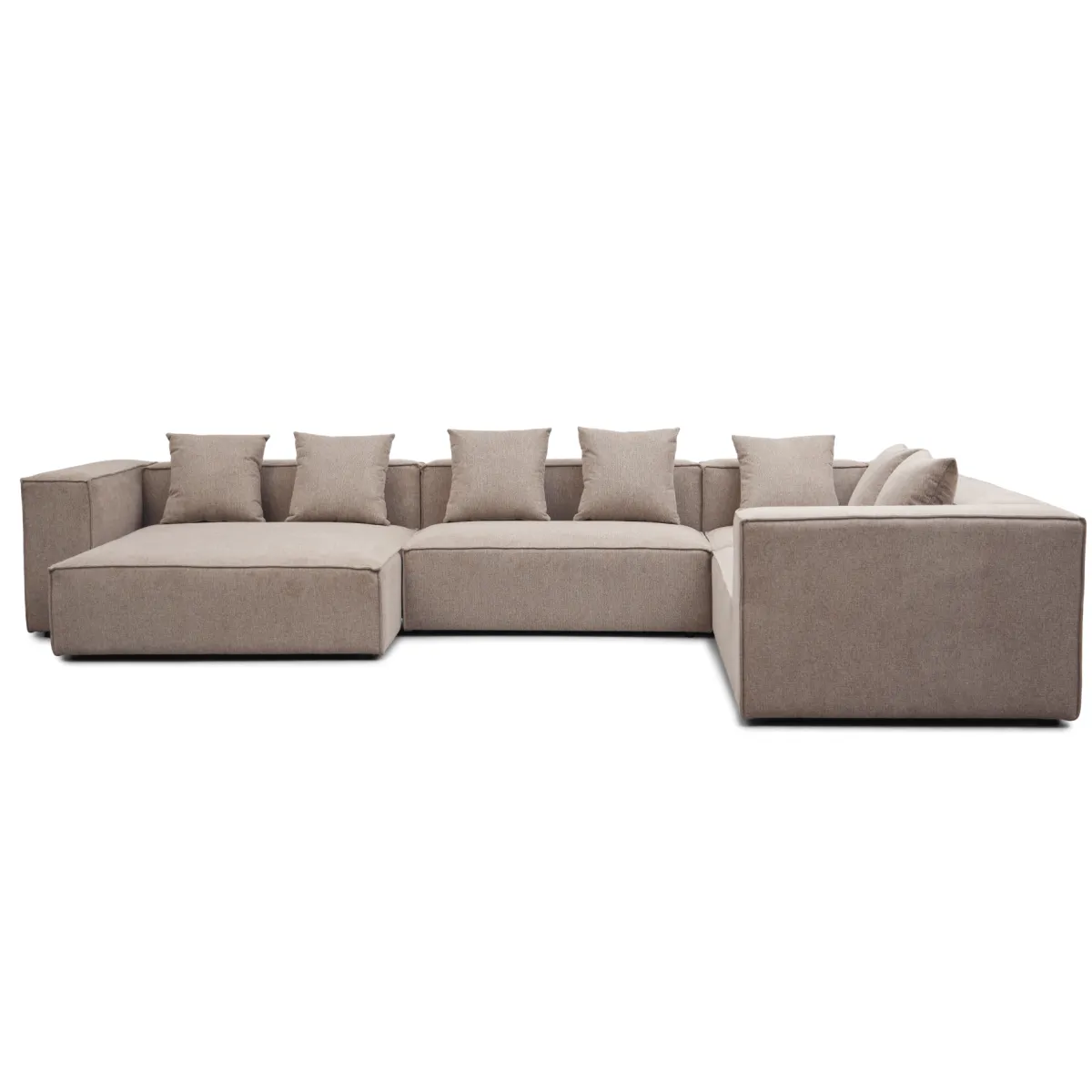 Nimara Hailey - U-sofa modulsofa i sand med 4 moduler - Venstrevendt chaiselong L: 368 X D: 247 X H: 65 cm* Sofaer