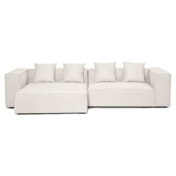 Nimara Hailey - Venstrevendt chaiselong modulsofa i beige med 2 moduler L: 294 X D: 148 X H: 65 cm* Sofaer