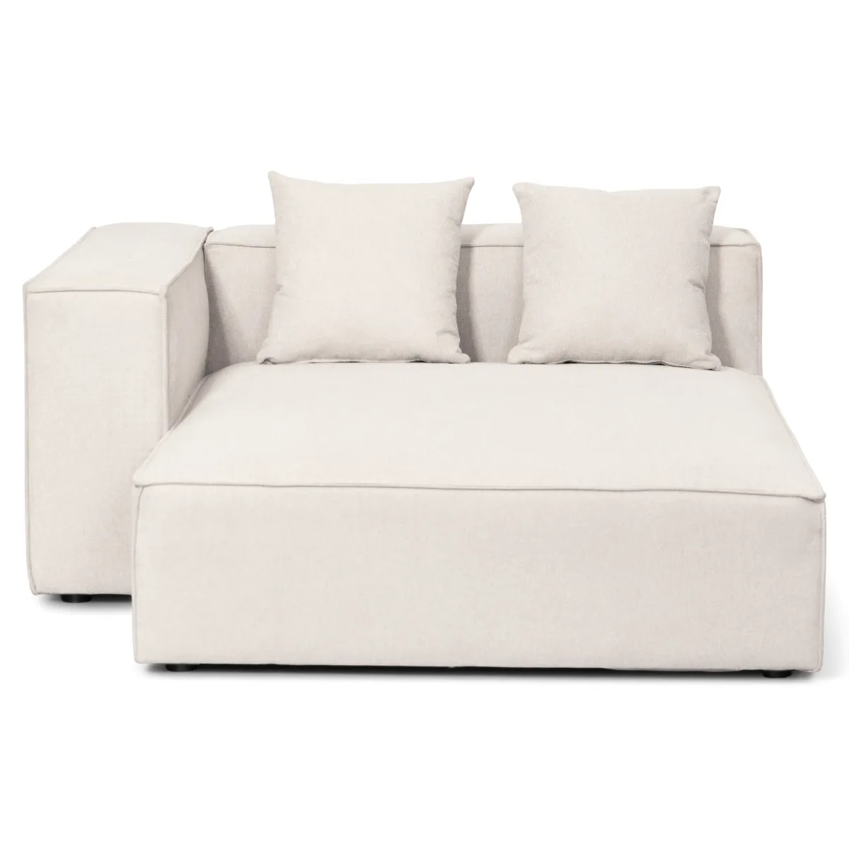 Nimara Hailey - Venstrevendt chaiselong modulsofa i beige med 2 moduler L: 294 X D: 148 X H: 65 cm* Sofaer