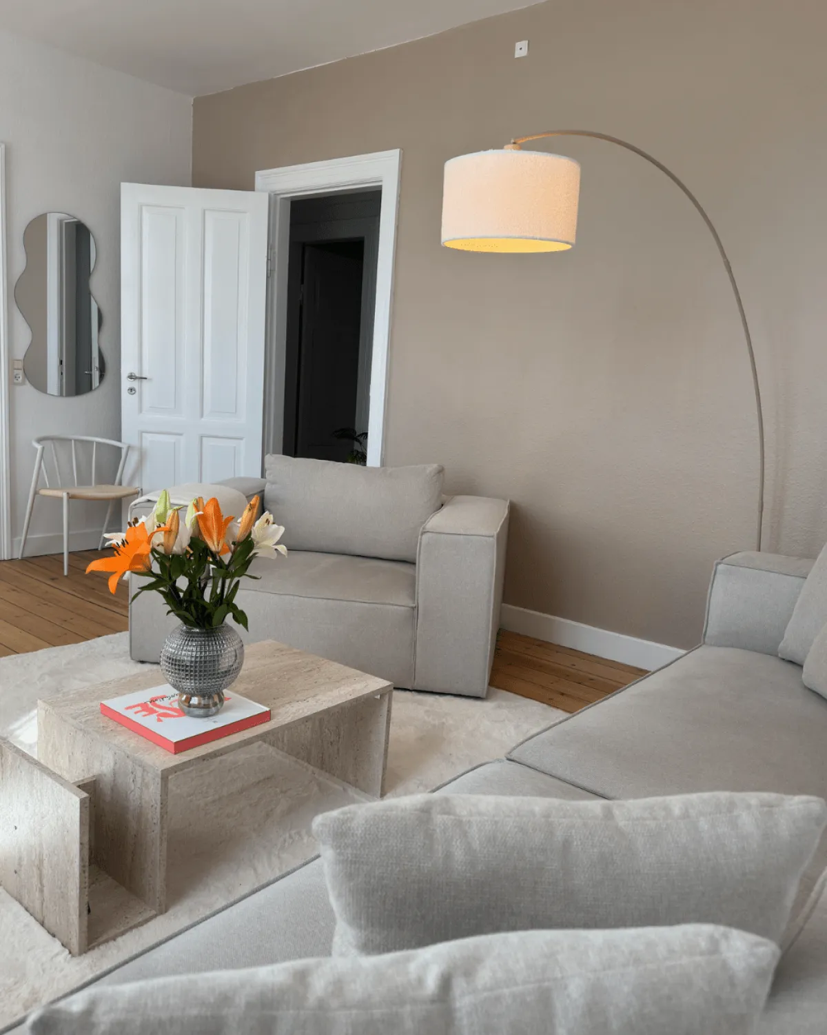 Nimara Hailey - Venstrevendt chaiselong modulsofa i beige med 2 moduler L: 294 X D: 148 X H: 65 cm* Sofaer