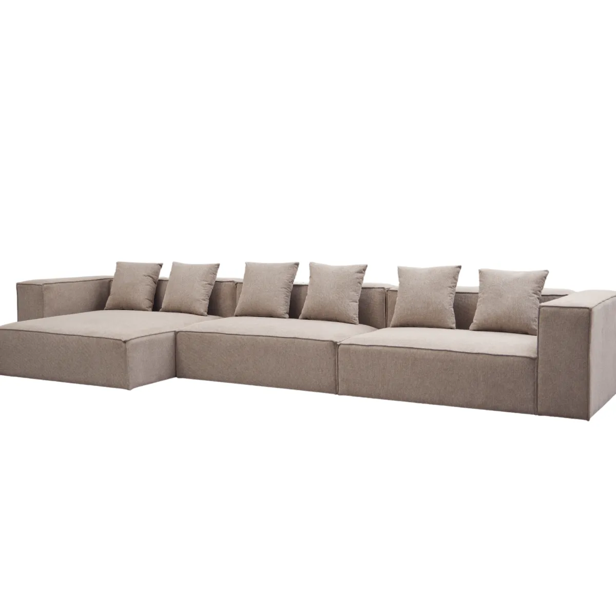 Nimara Hailey - Venstrevendt chaiselong modulsofa i sand med 3 moduler L: 415 X D: 148 X H: 65 cm* Sofaer