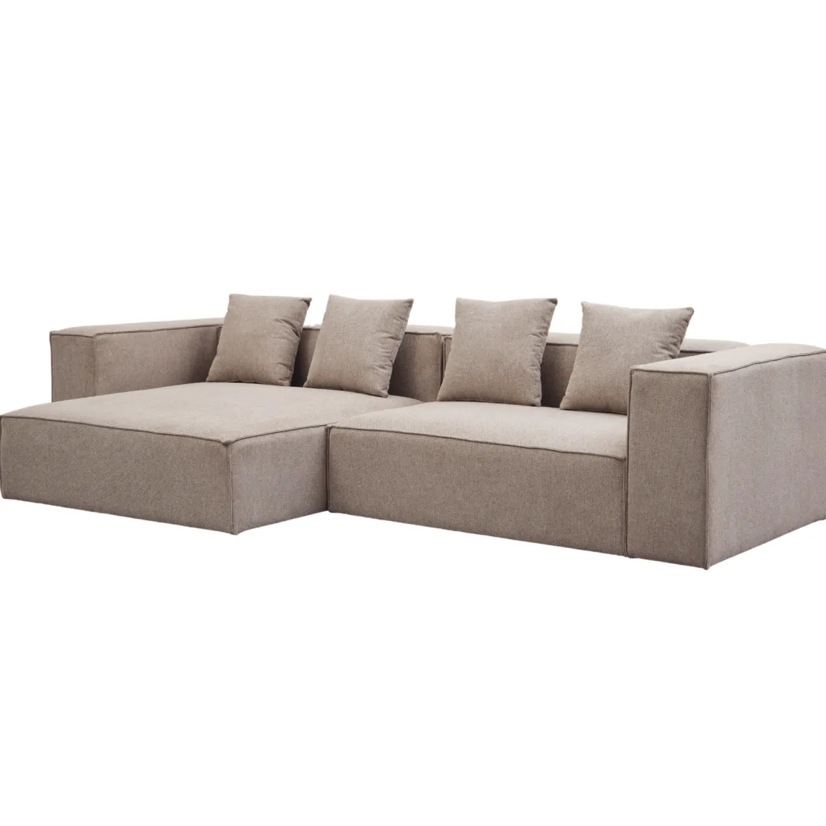 Nimara Hailey - Venstrevendt chaiselong modulsofa i sand med 2 moduler L: 294 X D: 148 X H: 65 cm* Sofaer