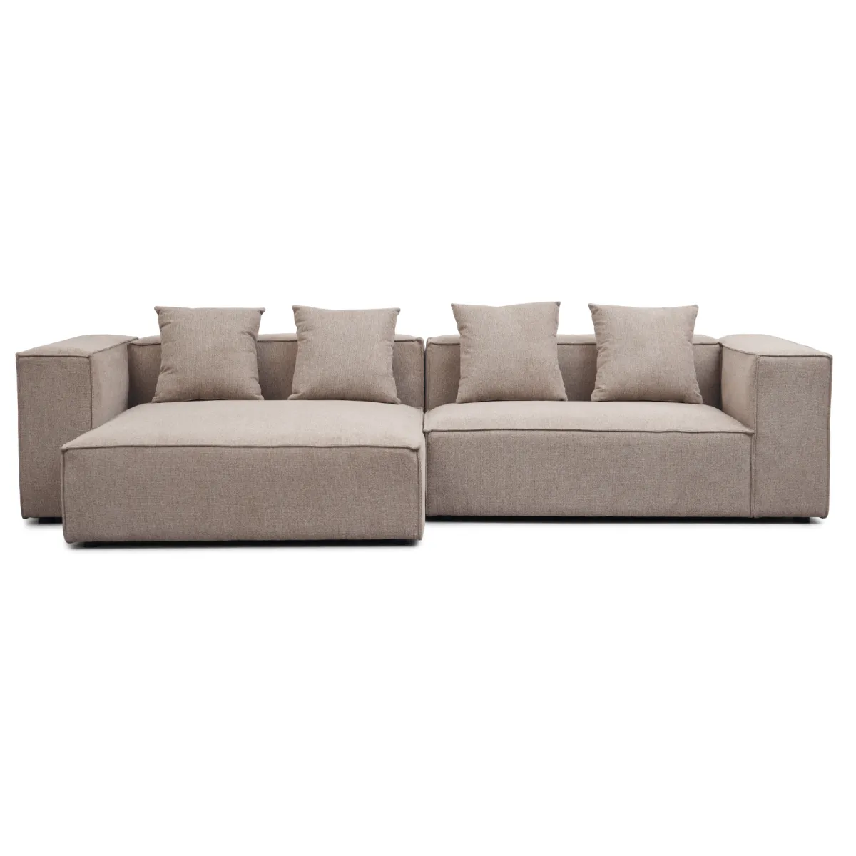 Nimara Hailey - Venstrevendt chaiselong modulsofa i sand med 2 moduler L: 294 X D: 148 X H: 65 cm* Sofaer