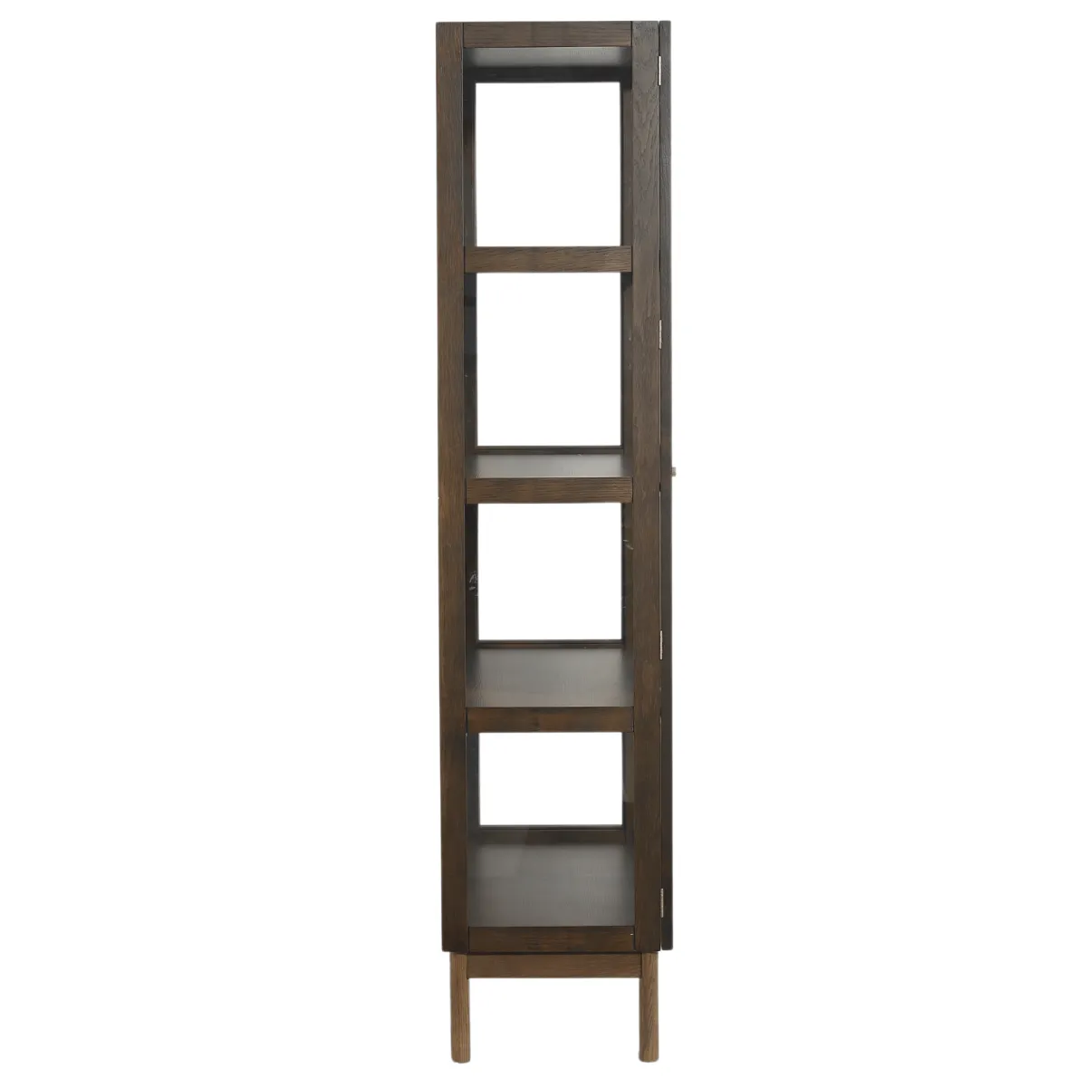 Nimara Havana egetræ vitrineskab i røget eg med 2 låger -180x40x100 cm* Vitrineskabe|Vitrineskabe