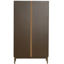 Nimara Havana egetræ vitrineskab i røget eg med 2 låger -180x40x100 cm* Vitrineskabe|Vitrineskabe