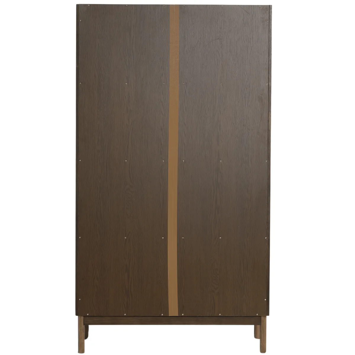 Nimara Havana egetræ vitrineskab i røget eg med 2 låger -180x40x100 cm* Vitrineskabe|Vitrineskabe