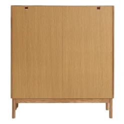Nimara Havana egetræ vitrineskab med 2 låger -110x40x100 cm* Vitrineskabe|Vitrineskabe