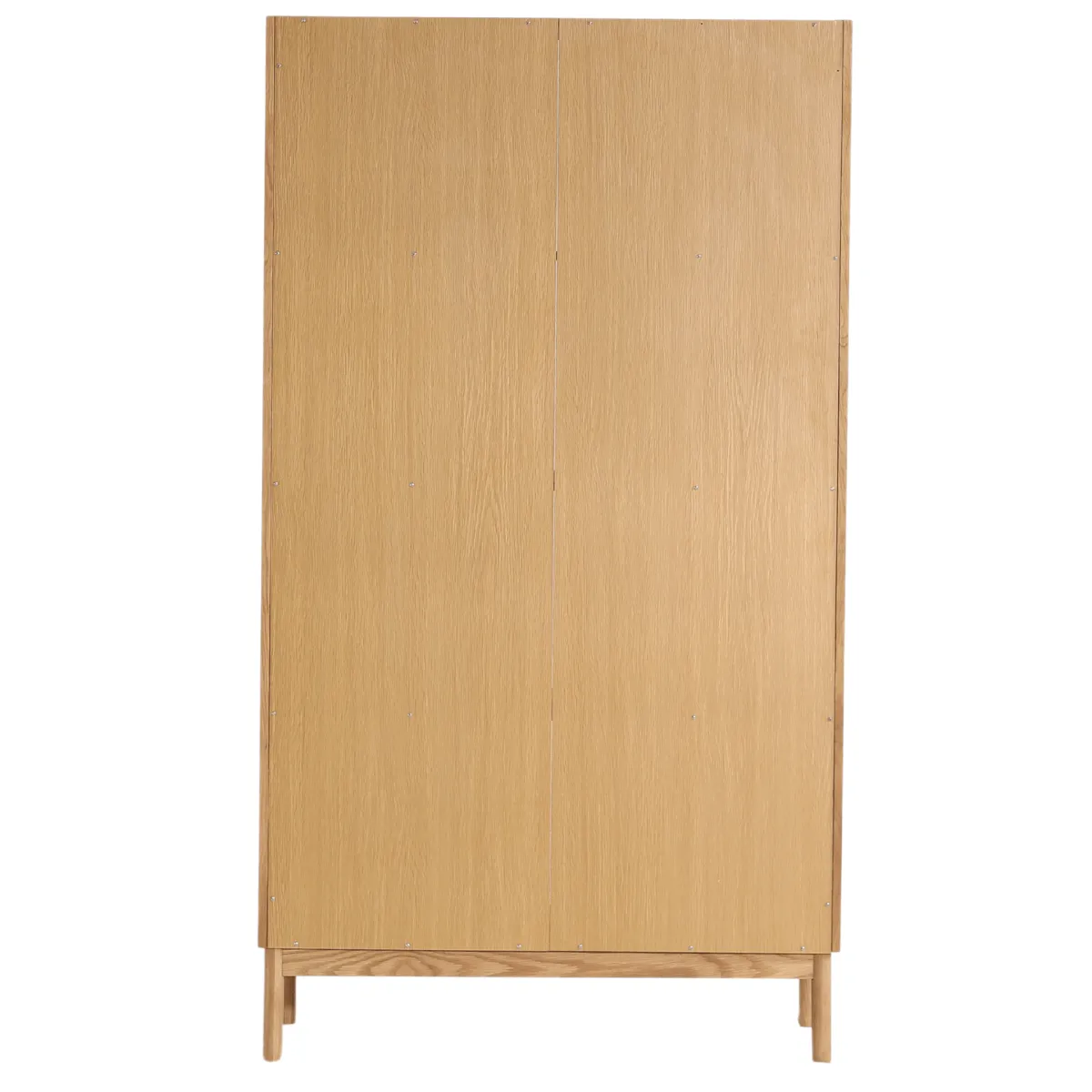 Nimara Havana egetræ vitrineskab med 2 låger - 180x40x100 cm* Vitrineskabe|Vitrineskabe