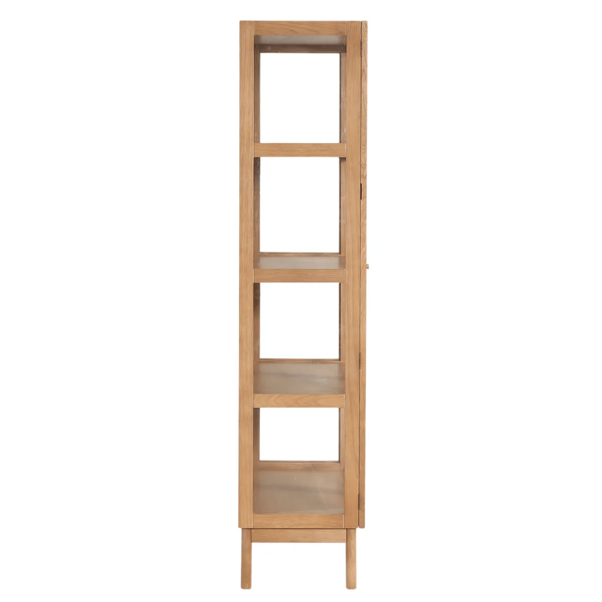Nimara Havana egetræ vitrineskab med 2 låger - 180x40x100 cm* Vitrineskabe|Vitrineskabe