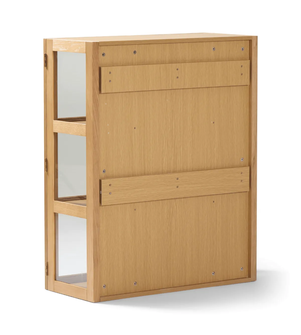 Nimara Havana væghængt vitrineskab i eg 100x80x35 cm* Vitrineskabe|Vitrineskabe