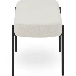 Nimara Helena bænk i hvid boucle 100x36x43 cm* Bænke|Bænke