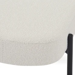 Nimara Helena bænk i hvid boucle 100x36x43 cm* Bænke|Bænke