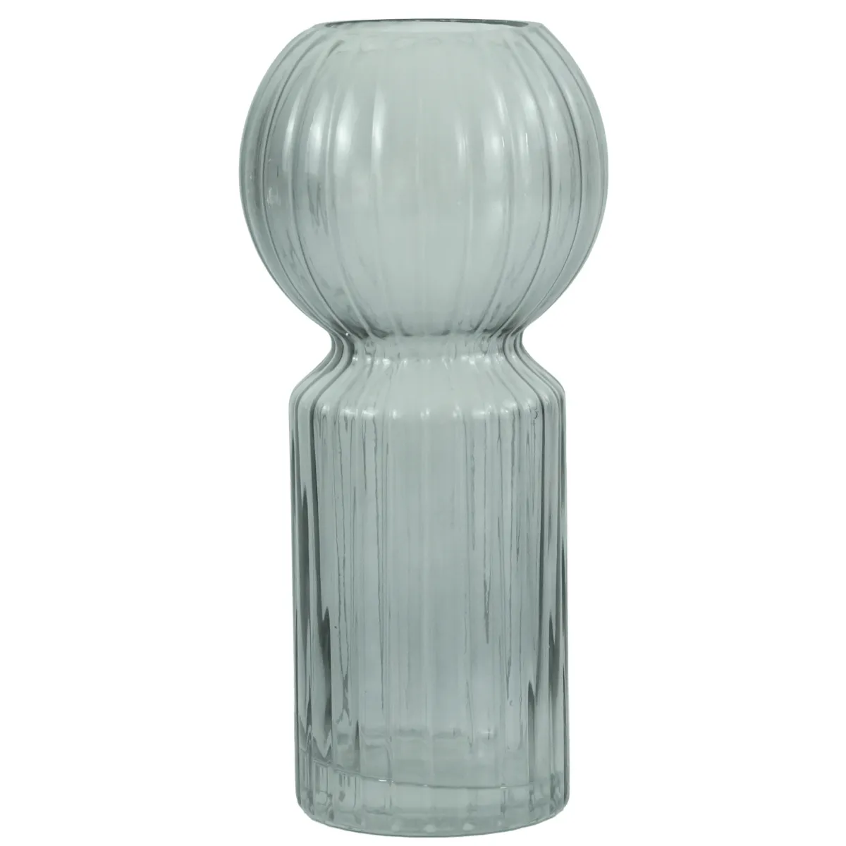 Nimara Hera glas vase grå 23 cm* Vaser