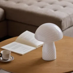 Nimara Ida Mushroom LED lampe hvid 24 cm* Bordlamper